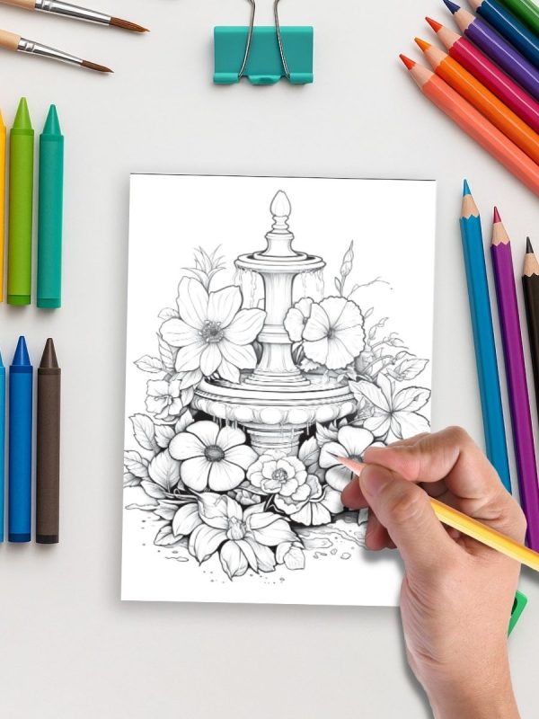 Blossoms & Fountains – 50 Trees and Garden Scenes - Image 6