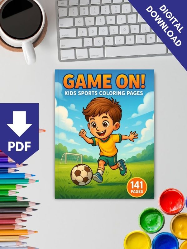 Game On! – 141 Sports & Activities Coloring Pages for Kids - Image 2